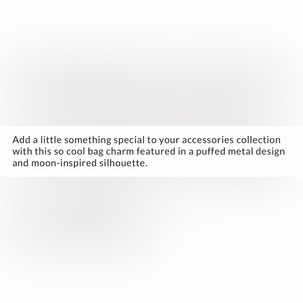 Free People Puffy Moon Bag Charm - Picture 3 of 5